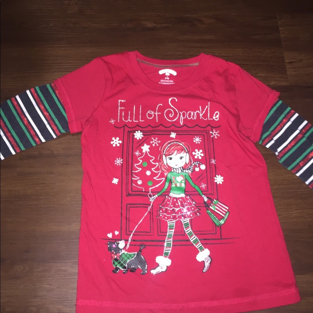 Winter sparkle size 8 tee